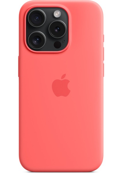Magsafe-Red ile Uyumlu iPhone15 Pro Kılıf Için Silikon Telefon Kapağı (Yurt Dışından)