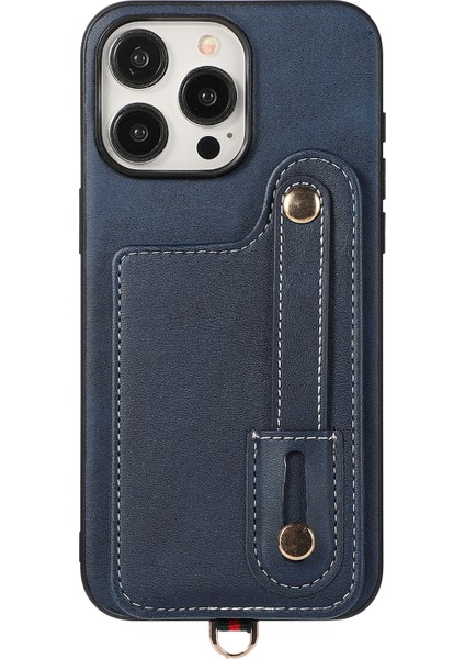 iPhone15 Pro Case Pu Deri+Tpu Telefon Kapak Kartı Tutucu Anti-Drop Kabuk Mavisi Için Stil 03 (Yurt Dışından) indirimleri
