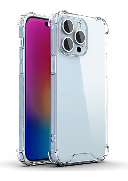 iPhone15 Pro For Clear Four Corner Fall Anti-Fall Tpu Frame+Akrilik Arka Kapak Telefon Kılıfı (Yurt Dışından)