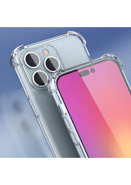 iPhone15 Pro For Clear Four Corner Fall Anti-Fall Tpu Frame+Akrilik Arka Kapak Telefon Kılıfı (Yurt Dışından)