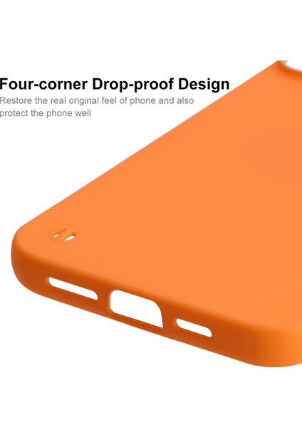 iPhone15 Plus Artı Ka Mat Sert Pc Çerçevesiz Arka Kapak-Siyah Yeşil (Yurt Dışından)