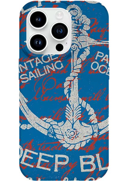 iPhone15 Pro Max Telefon Kılıfı Koruyucu Imd Kapak-Blue Için Kasha Serisi (Yurt Dışından)