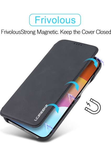 iPhone15 Plus Pu Deri Savaşı Isece Telefon Kılıfı Tek Kart Yuvası Anti-Drop Cover-Black (Yurt Dışından)