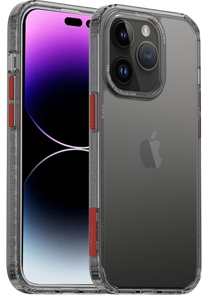 iPhone15 Pro Four Corners Için Air Repor Cep Telefon Kılıfı Şok Geçirmez Pc+Tpu Geri Kapak Black (Yurt Dışından)