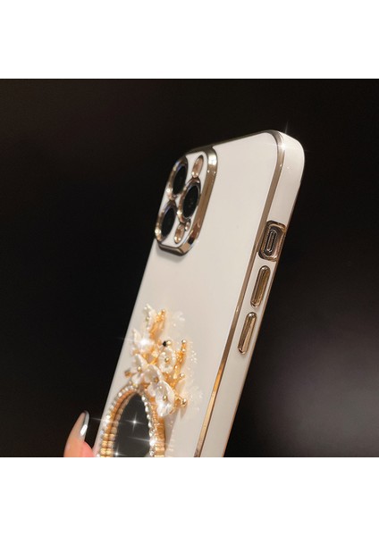 iPhone15 Pro Max Kılıfı Elektrokaplatma Cam Ayna Telefon Kapağı Yeşil (Yurt Dışından) fiyatları