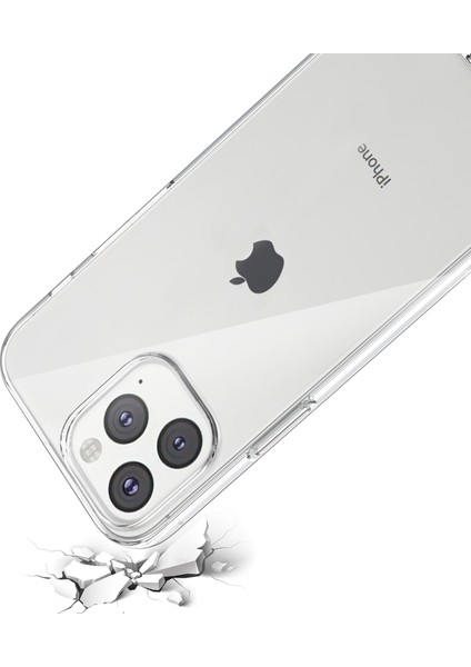 iPhone15 Pro Max Clear Tpu Telefon Kılıfı+Çizgi Anti Kamera Filmi+2.5d Arc Edge Temperli Cam Ekran Koruyucu (Yurt Dışından)