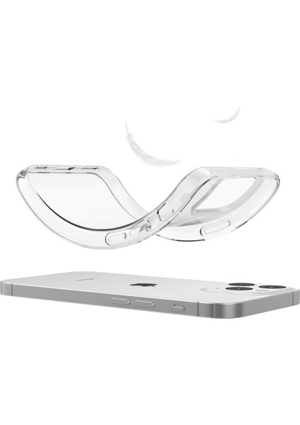 iPhone15 Pro Max Clear Tpu Telefon Kılıfı+Çizgi Anti Kamera Filmi+2.5d Arc Edge Temperli Cam Ekran Koruyucu (Yurt Dışından)