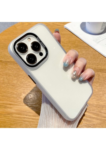 iPhone15 Pro Max Case Tpu+Pc Telefon Kabuğu Metal Lens Çerçevesi Anti-Drop Kapak Tüketim (Yurt Dışından)