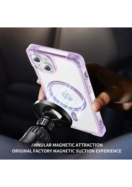 iPhone15 Plus Için Ysm Takviyeli Köşeler Serisi Plus Bingi Büyük Arka Lens Deliği Anti-Drop Kapağı Magsafe-Tövbe Mor ile Uyumlu (Yurt Dışından) fiyatları