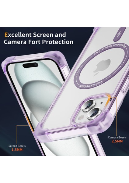 iPhone15 Plus Için Ysm Takviyeli Köşeler Serisi Plus Bingi Büyük Arka Lens Deliği Anti-Drop Kapağı Magsafe-Tövbe Mor ile Uyumlu (Yurt Dışından) indirimleri