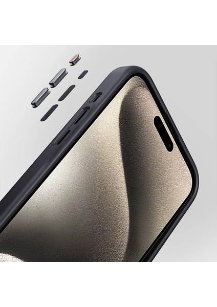 iPhone15 Plus Artı Cep Telefonu Kasası Hassas Lens Kesimi Tpu+Pc Koruyucu Kapak Matte Beyaz (Yurt Dışından)