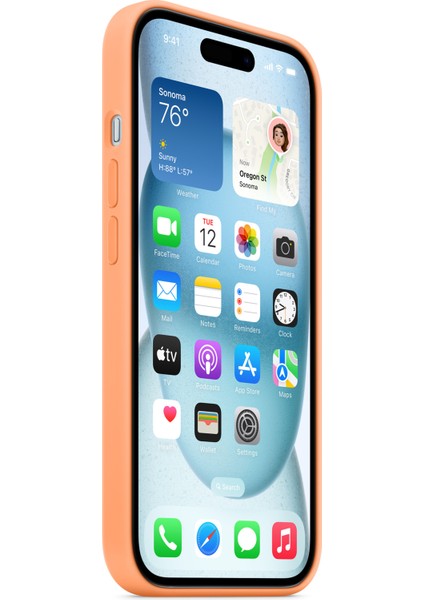 iPhone15 Plus Kasa Mobil Koruyucu Kabuk-Turuncu Için Silikon Telefon Kapağı (Yurt Dışından) modelleri