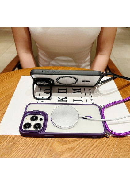 Pc+Tpu Kickstand Kapağı, iPhone15 Pro Case Şok Geçirmez Telefon Kapağı Magsafe-Red ile Uyumlu (Yurt Dışından) fiyatları
