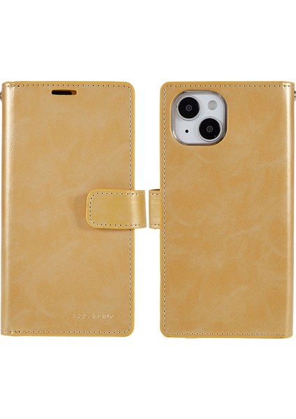 iPhone15 Pu Deri Cüzdan Kılıfı Tam Koruma Telefon Kapağı-Ayakta Mansor Serisi (Yurt Dışından)