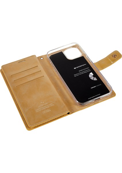 iPhone15 Pu Deri Cüzdan Kılıfı Tam Koruma Telefon Kapağı-Ayakta Mansor Serisi (Yurt Dışından)