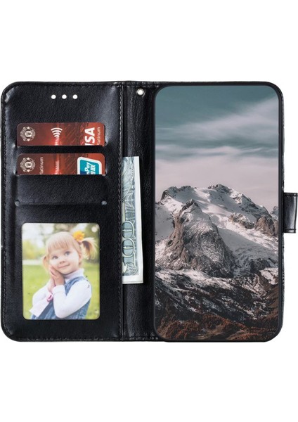 iPhone15 Pro Mandala Için Çiçek Kılıfı Pu Deri Stand Cüzdan Telefon Kapağı Black (Yurt Dışından) fiyatları