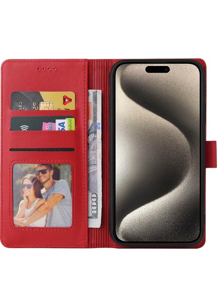 iPhone15 Pro Kılıfı Için Cüzdan Stand-Ras ile Baskılı Deri Telefon Kapağı (Yurt Dışından) modelleri