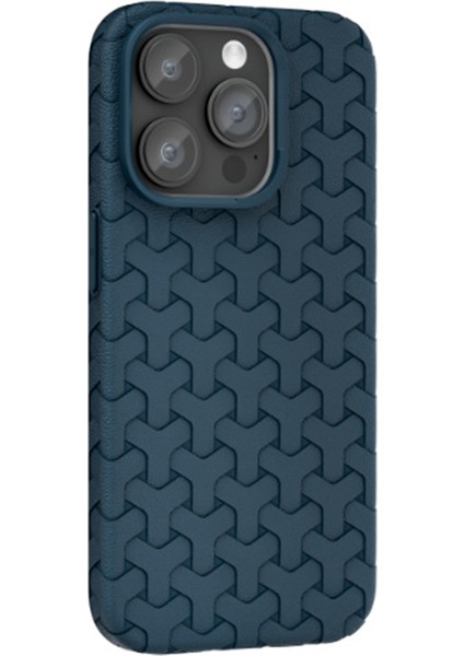 iPhone14 Pro Vaka 3D Dokulu Yüzey Tpu Damla Geçirmez Cep Telefonu Kapak Mavisi (Yurt Dışından)