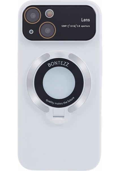iPhone14 Plus Artı Sert Pc Case Kickstand Telefon Koruyucusu Magsafe-White ile Uyumlu (Yurt Dışından)