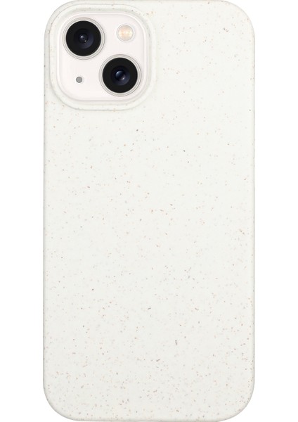 iPhone14 Için Çevre Dostu Buğday Samanı+Tpu Manyetik Telefon Kapak-Beyaz (Yurt Dışından)
