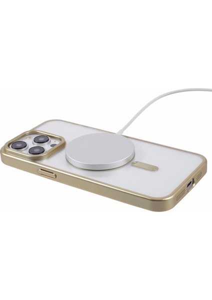 iPhone14 Pro Mat Elektrografi Için Magsafe-Sarı ile Uyumlu Akıllı Telefon Kabuğu (Yurt Dışından)