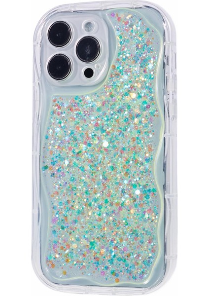 iPhone14 Pro Case Epoksi Bling Pulins Için Jtw Serisi Tpu Telefon Geri Kapak Yeşili (Yurt Dışından)