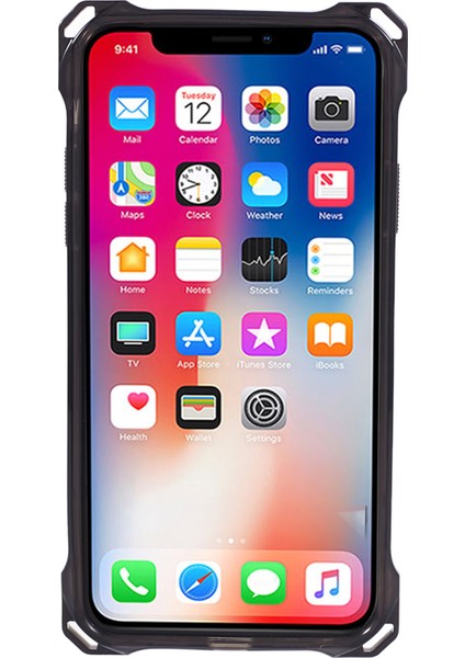 iPhone11 Pro Clear Case Tpu Çerçevesi Akrilik Geri Telefon Kapak Tespit Edici Siyah (Yurt Dışından)