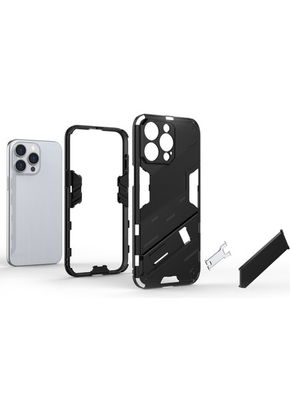 iPhone15 Pro Için Anti-Cratch Pc+Tpu Back Cover Toz Geçirmez Kickstand Telefon Vaka Baby Blue (Yurt Dışından) fiyatları