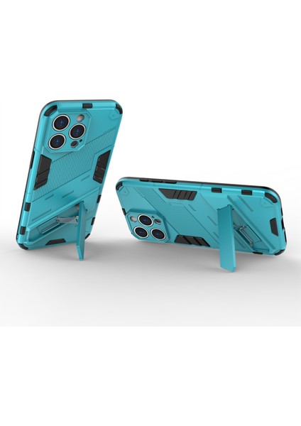 iPhone15 Pro Için Anti-Cratch Pc+Tpu Back Cover Toz Geçirmez Kickstand Telefon Vaka Baby Blue (Yurt Dışından) modelleri