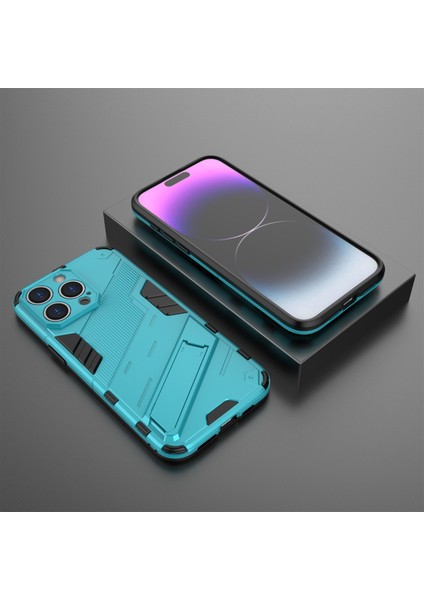 iPhone15 Pro Için Anti-Cratch Pc+Tpu Back Cover Toz Geçirmez Kickstand Telefon Vaka Baby Blue (Yurt Dışından) indirimleri