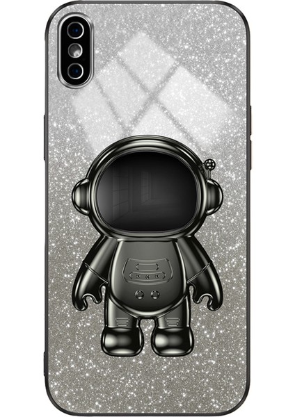 iPhoneXs Max Ksimum 6,5 Inç Kasa Şok Geçirmez Pc+Tpu Kickstand Telefon Geri Kabuk-Black (Yurt Dışından)