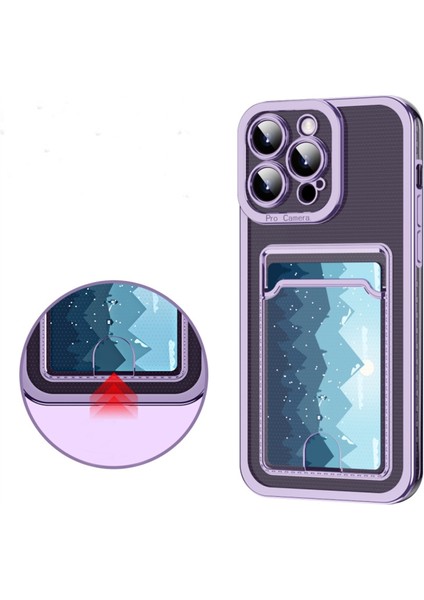 iPhone14 Pro Case Yumuşak Tpu Anti-Çizelge Elektraptaşlama Telefon Kapak Morası (Yurt Dışından)