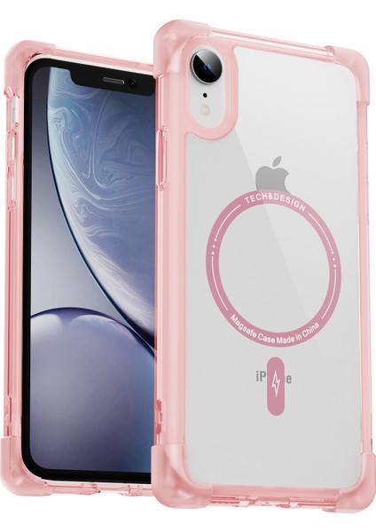 Magsafe Aksesuarlar-Tövbe Pembesi ile Uyumlu iPhoneXr Telefon Kılıfı Için Ysm Takviyeli Köşeler Serisi (Yurt Dışından)