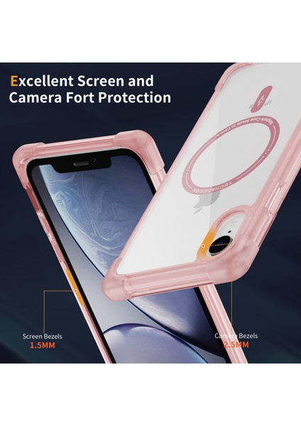 Magsafe Aksesuarlar-Tövbe Pembesi ile Uyumlu iPhoneXr Telefon Kılıfı Için Ysm Takviyeli Köşeler Serisi (Yurt Dışından)