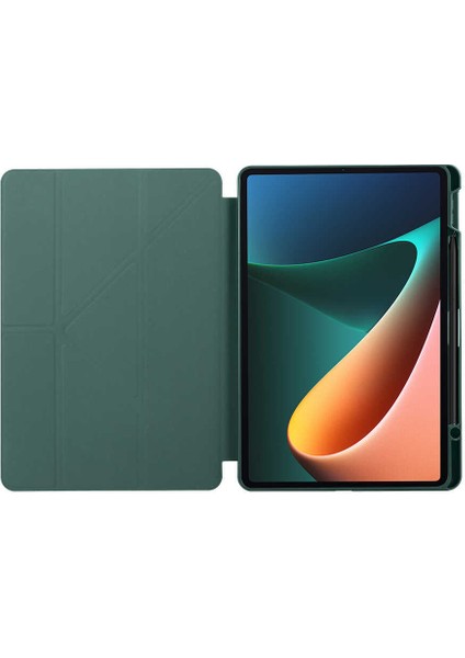 Xiaomi Mi Pad 5 / Mi Pad 5 Pro Kılıf Kalem Bölmeli Silikon Smart Cover Tablet Kılıfı