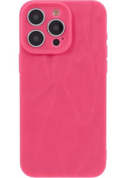 iPhone13 Pro 6.1 Inç Tpu Kasası Kaydırılmak Için Kasa 3D Kırışmış Düzensiz Kapak Gül (Yurt Dışından)