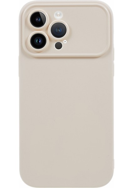 iPhone13 Pro Max Yumuşak Tpu Telefon Kasası Koruyucu Kapak (Hassas Arka Lens Kesimi) Için Mat Cep Telefonu Kabuğu-Beyaz (Yurt Dışından)