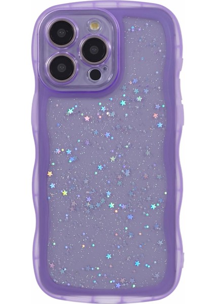 iPhone13 Pro Max Case Wavy Frame Yumuşak Tpu Epoksi Telefon Kapak-Morası Için Jtw Serisi (Yurt Dışından)