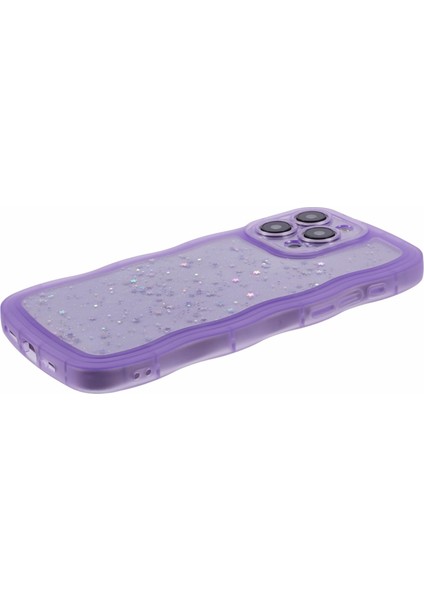 iPhone13 Pro Max Case Wavy Frame Yumuşak Tpu Epoksi Telefon Kapak-Morası Için Jtw Serisi (Yurt Dışından)