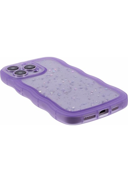 iPhone13 Pro Max Case Wavy Frame Yumuşak Tpu Epoksi Telefon Kapak-Morası Için Jtw Serisi (Yurt Dışından)
