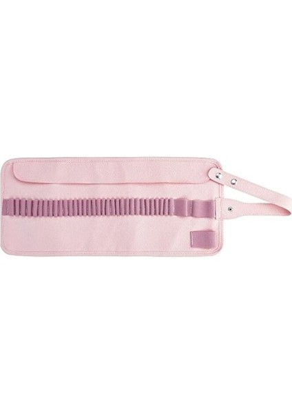 Suni Deri Rulo Kalemlik 36 Bölmeli Pastel Pembe fiyatları
