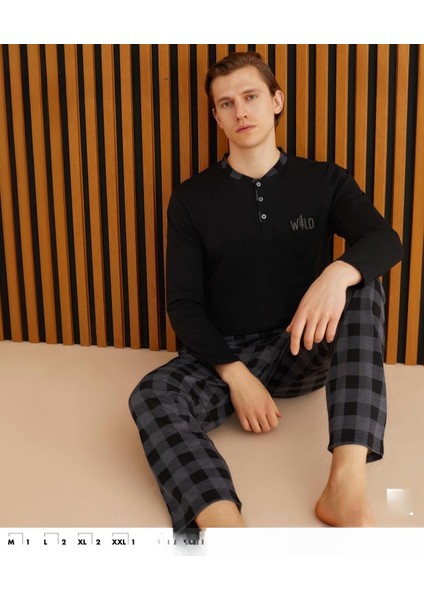 Erkek Süprem Uzun Kol Ince Pijama Takımı 6300 / 7 - 1 Adet modelleri