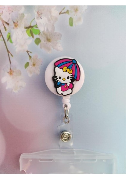 Hello Kitty Silikon Yoyo Yaka Kartlığı Yatay Dikey Kart Koruyucu fiyatları
