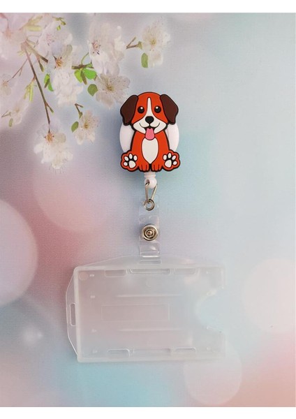 Köpek Silikon Yoyo Yaka Kartlığı Yatay Dikey Kart Koruyucu