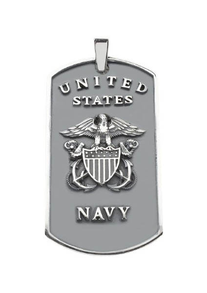 Gümüş 925 Ayar Navy Kolye Ucu