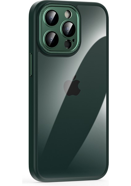 iPhone15 Pro Case Tpu+Pc Slim Cover Cep Telefonu Koruyucu Case-Dark Yeşil (Yurt Dışından)