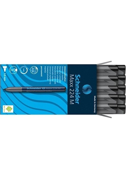 Asetat Kalemi Permanent M Seri 1 0 mm Siyah 10'lu Paket