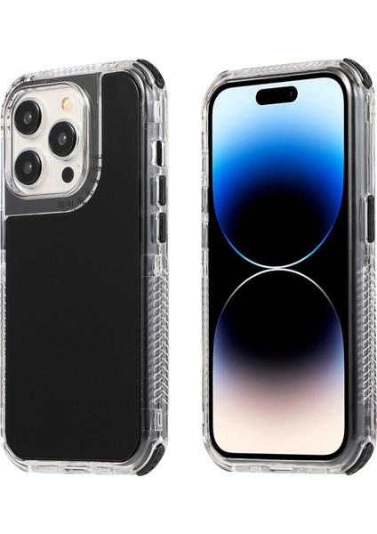 iPhone15 Pro Max Max Soyunabilen 3'ü Damla Koşullu Kılıf Pc+Tpu Telefon Kapak Black (Yurt Dışından)