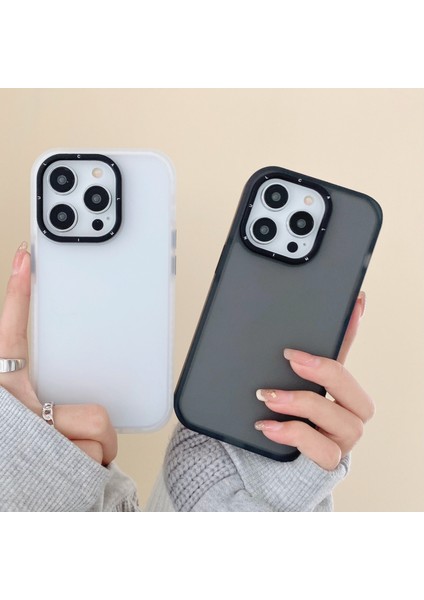 iPhone15 Pro Case Shockproof Tpu+Pc Hybrid Telefon Geri Cover-Dark Blue (Yurt Dışından)