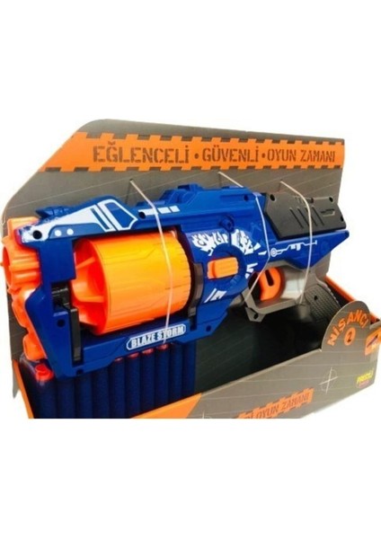 Prestij Oyuncak Nerf Yumuşak Mermi Atan Tabanca 20 Mermili 6464649064726